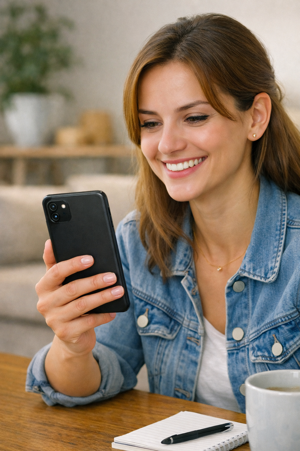 Cliente che prenota un appuntamento online dal telefono